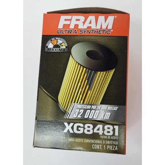 FRAM Ultra Synthetic Automotive Oil Filter- XG8481 Conv. Or Synthetic Oil Sealed - Picture 2 of 12